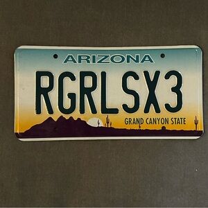 Arizona License Plate